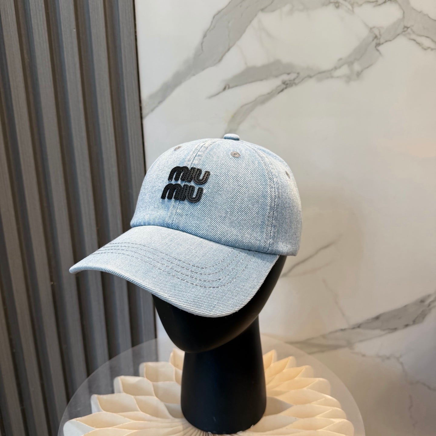 Miumiu Denim Baseball Cap 250019