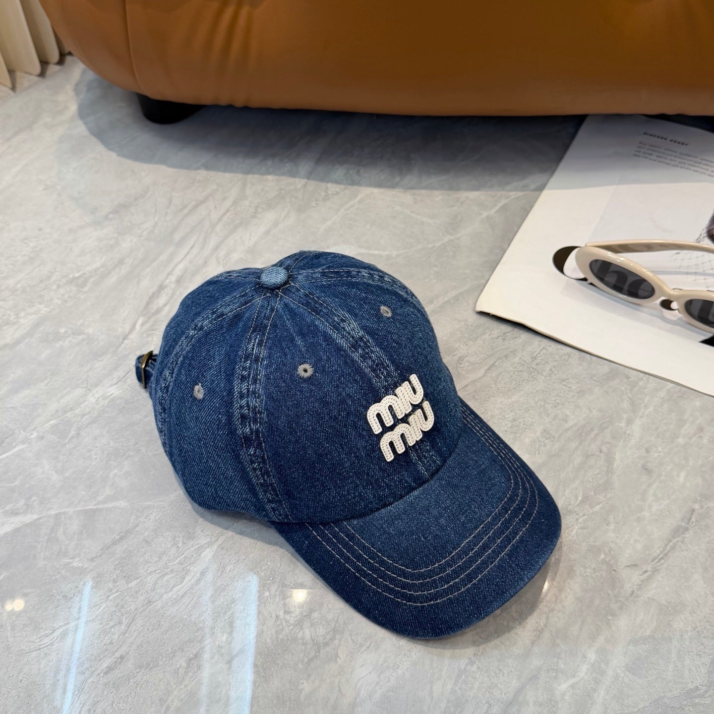 Miumiu Denim Baseball Cap 250019