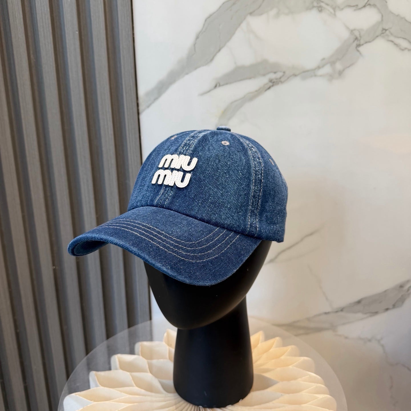 Miumiu Denim Baseball Cap 250019