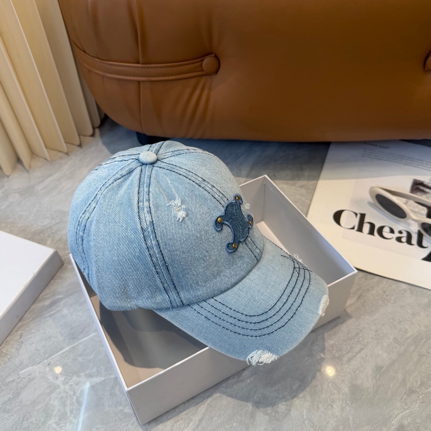Celine Denim Baseball Cap 250022