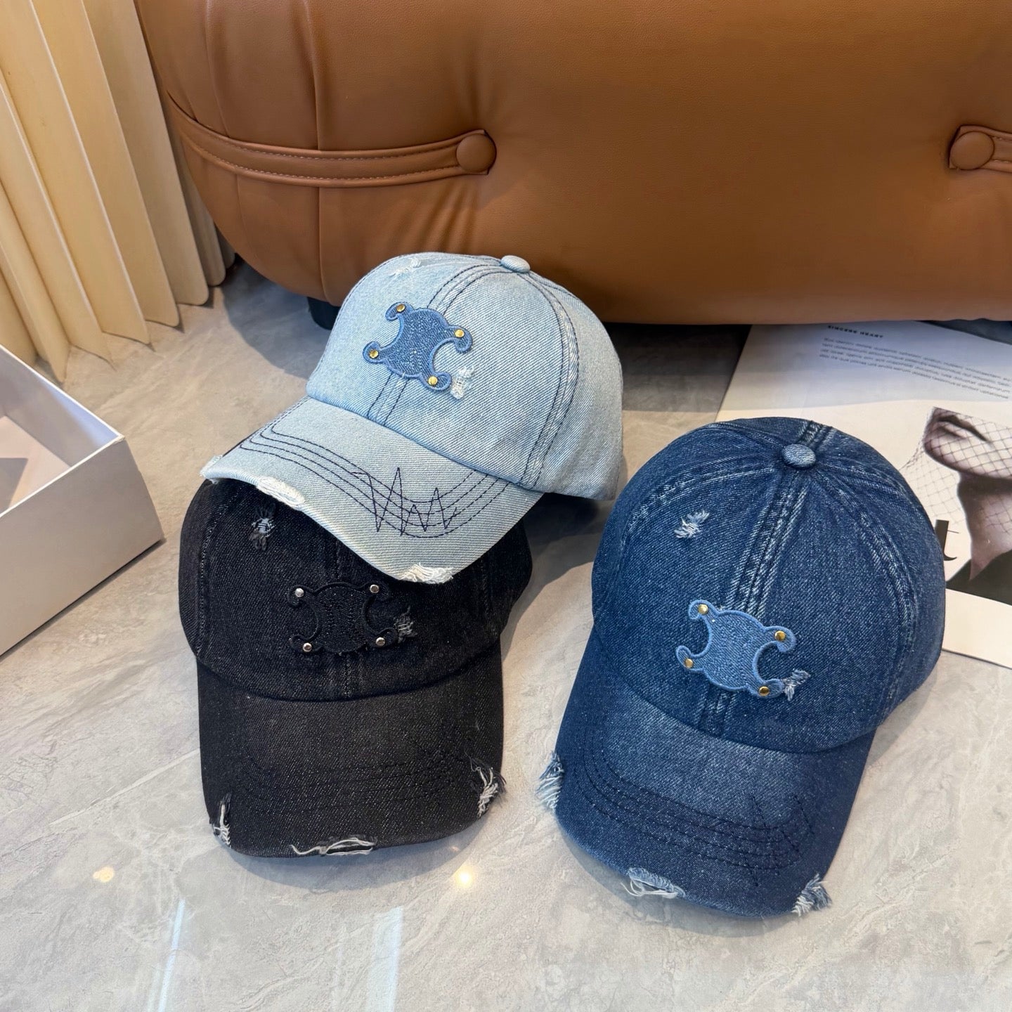 Celine Denim Baseball Cap 250022