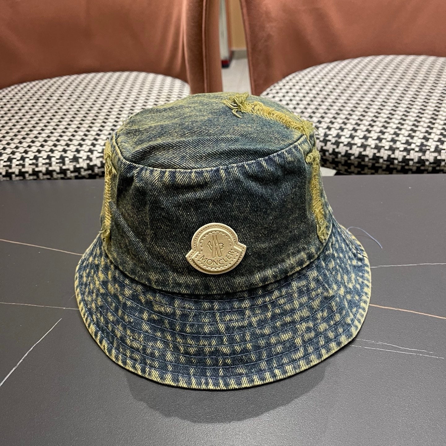 Moncler Denim Bucket Hat 196136