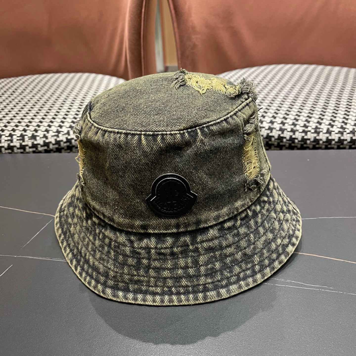Moncler Denim Bucket Hat 196136