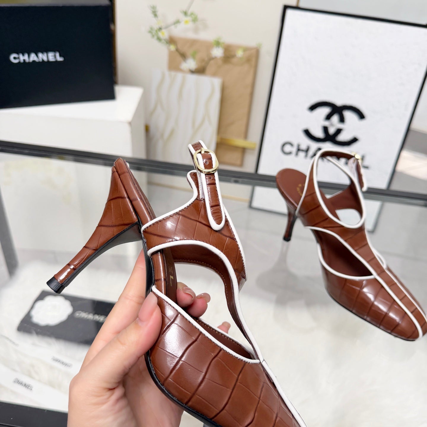 Chanel 2026 Slingback Pump 80mm Calfskin 183587
