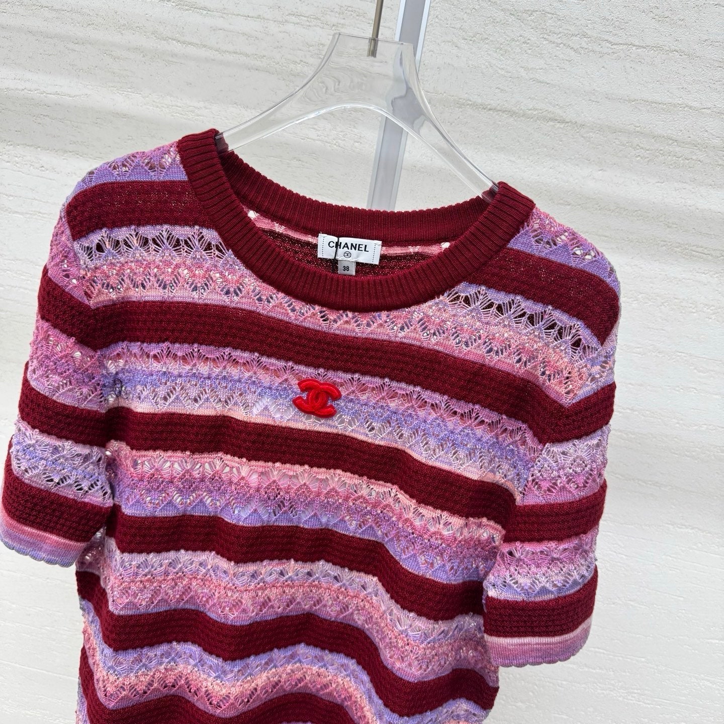 Chanel 2026 Crew Neck Short-Sleeve T-Shirt Wool Acrylic 356921