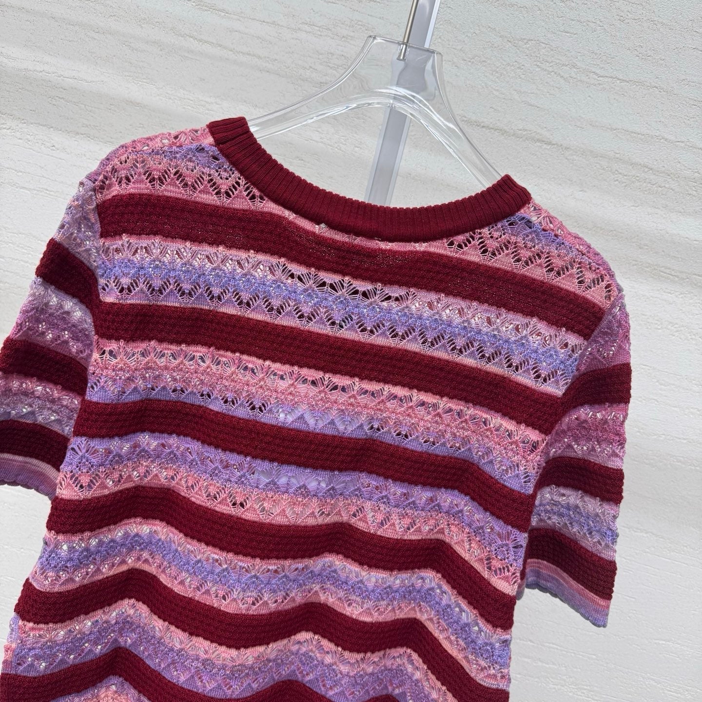 Chanel 2026 Crew Neck Short-Sleeve T-Shirt Wool Acrylic 356921