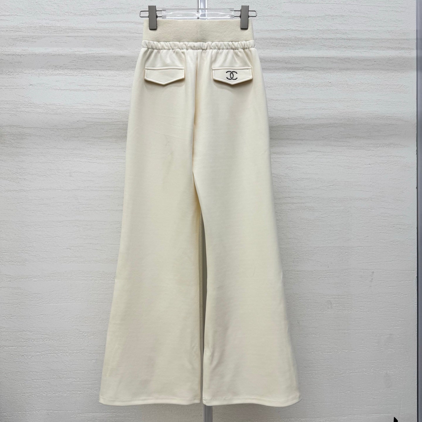Chanel 2026 Rhinestone Waistband Casual Pant Cotton 356983