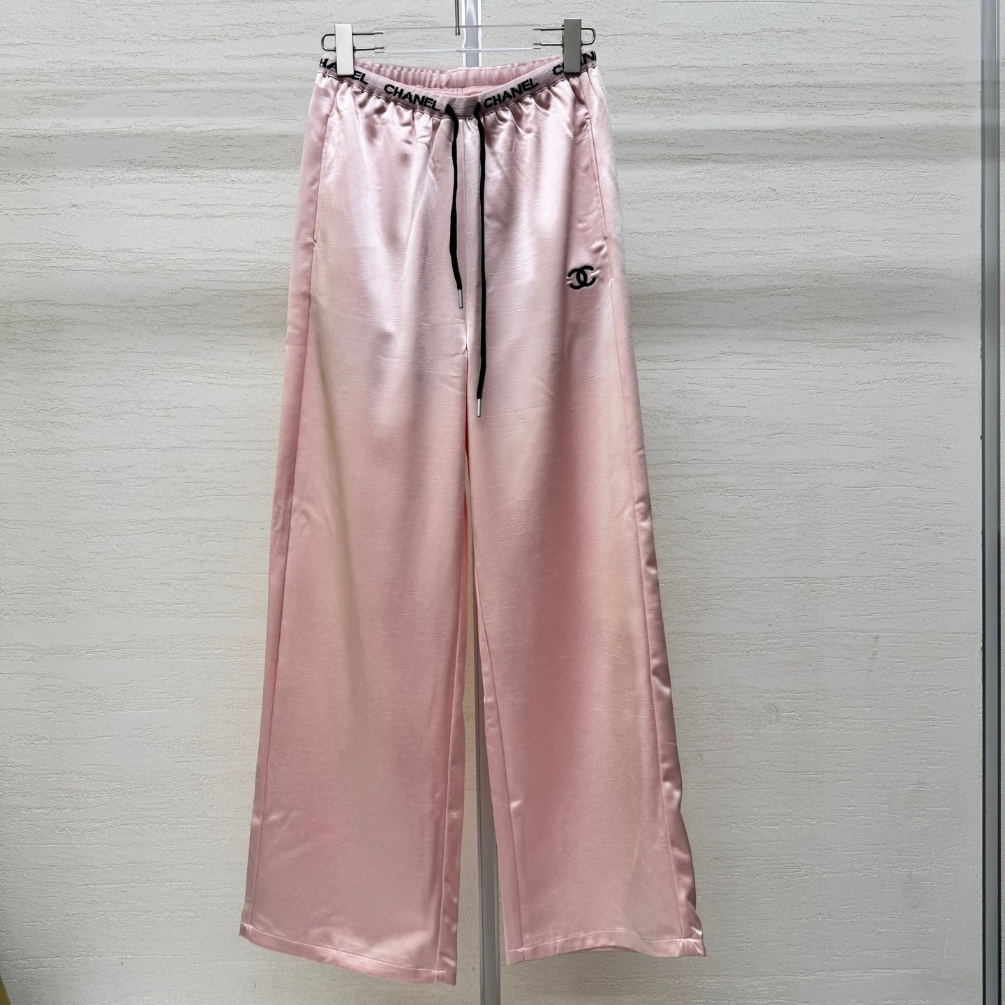 Chanel 2026 Waist Drawstring Acetate Casual Wide-Leg Pant Polyester 356793