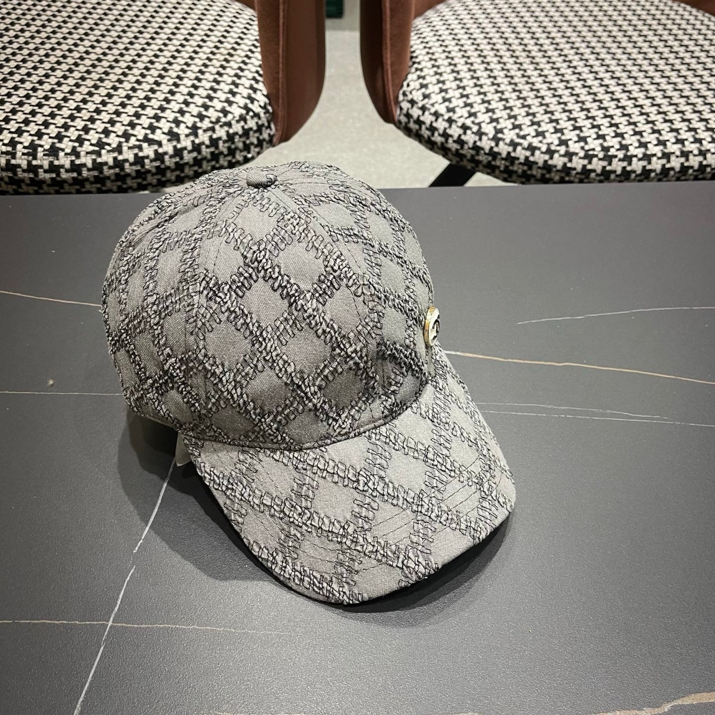 Chanel Logo Denim Hat 213506