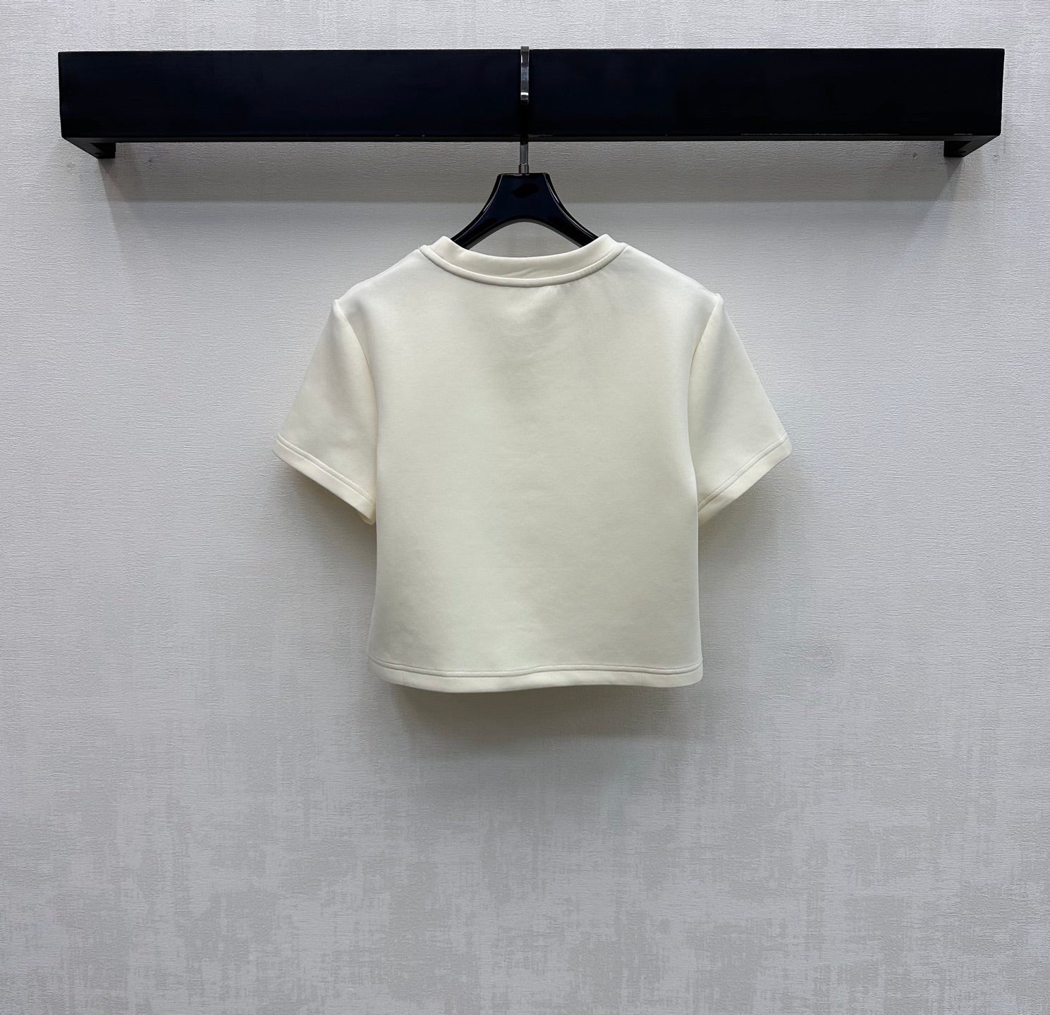 Dior 2026 Square-Frame Top and Shorts Set Cream Black Cotton