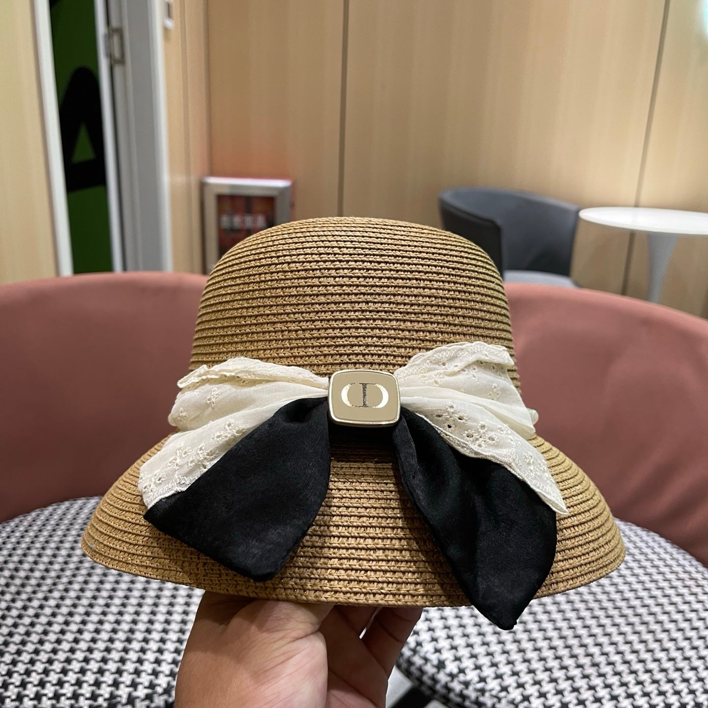 Dior Bow Pearl Hat 220997