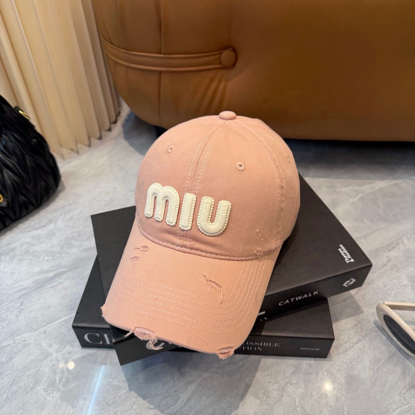 Miumiu Baseball Cap Cotton 280836