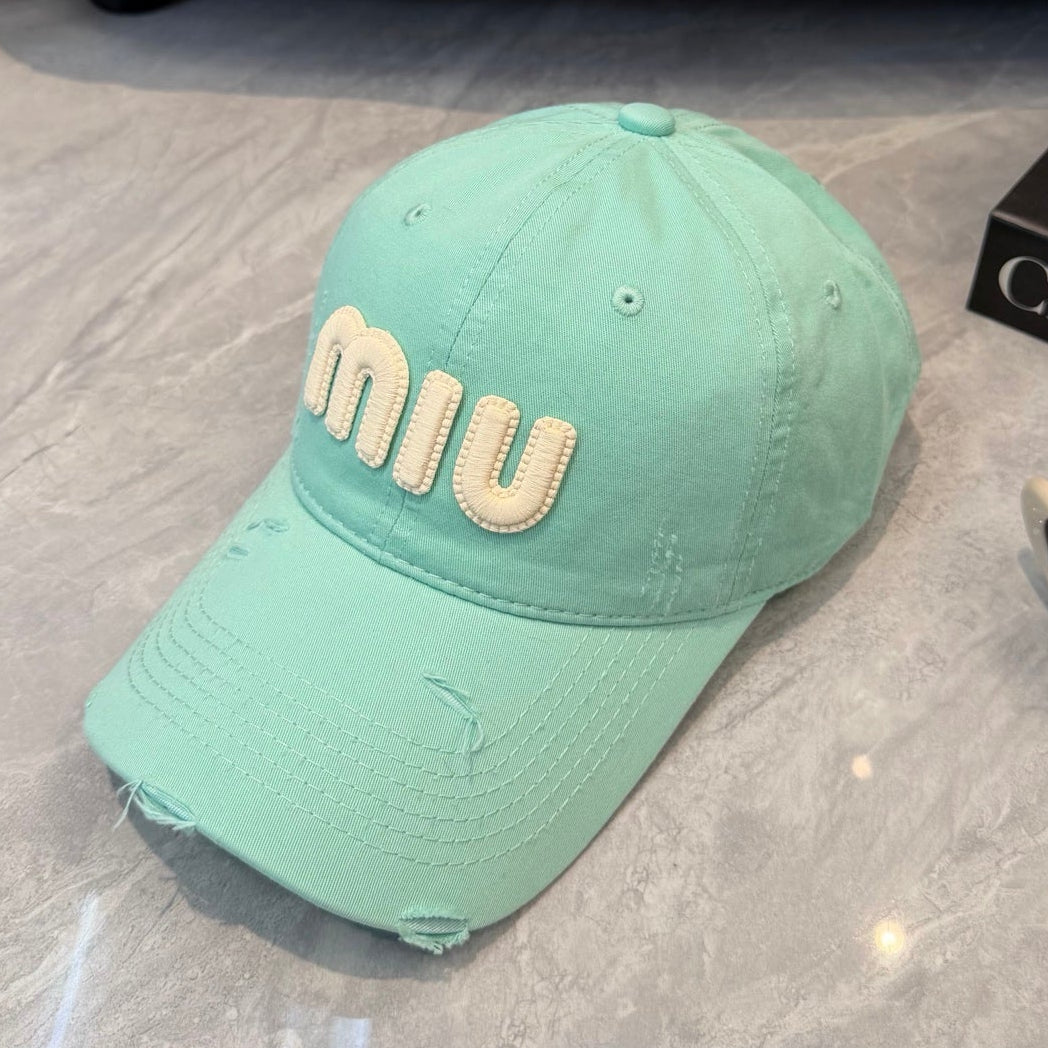 Miumiu Baseball Cap Cotton 280836