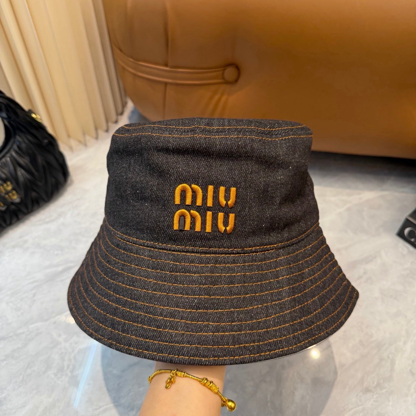 Miumiu Denim Bucket Hat 360757
