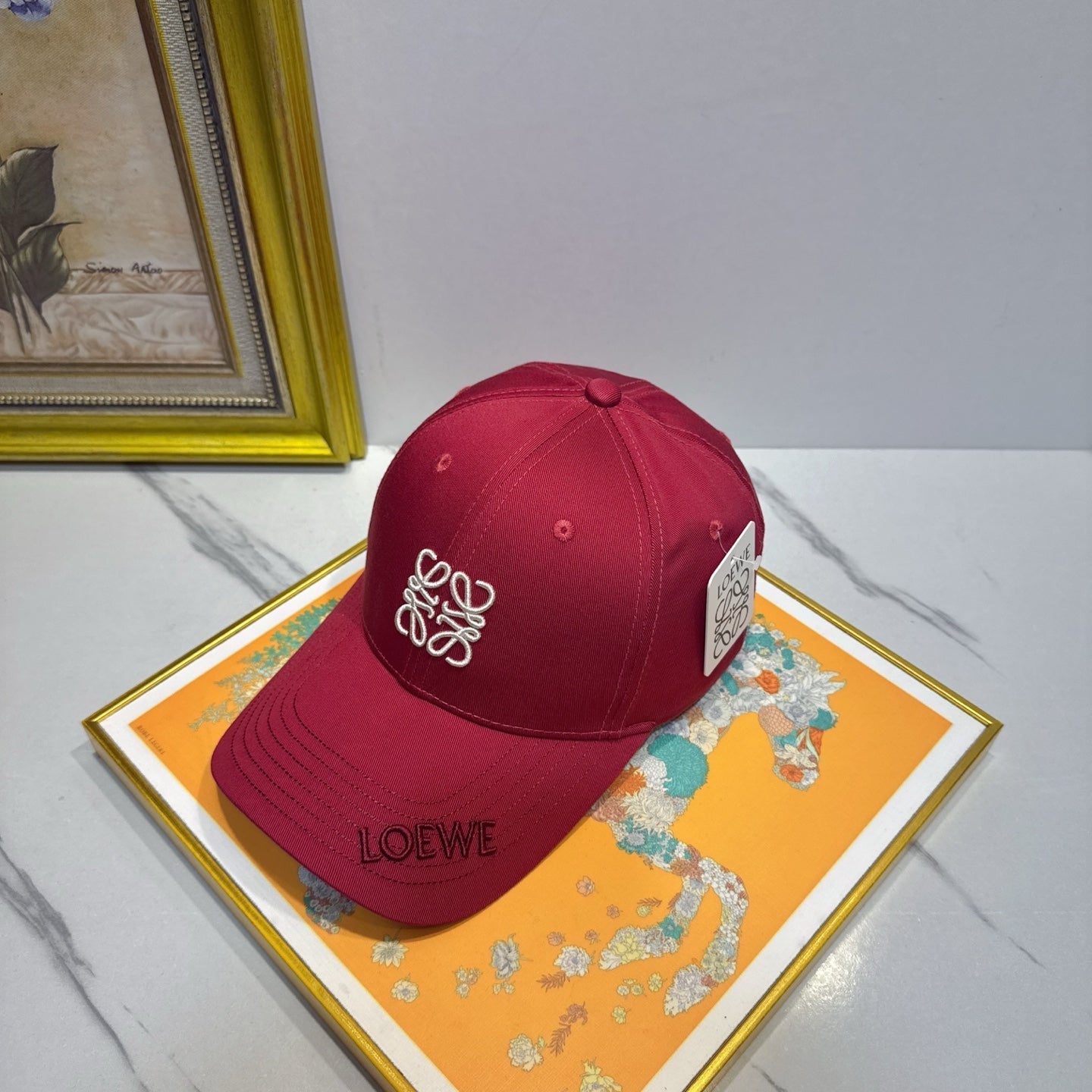 Loewe Logo Cotton Hat 195902