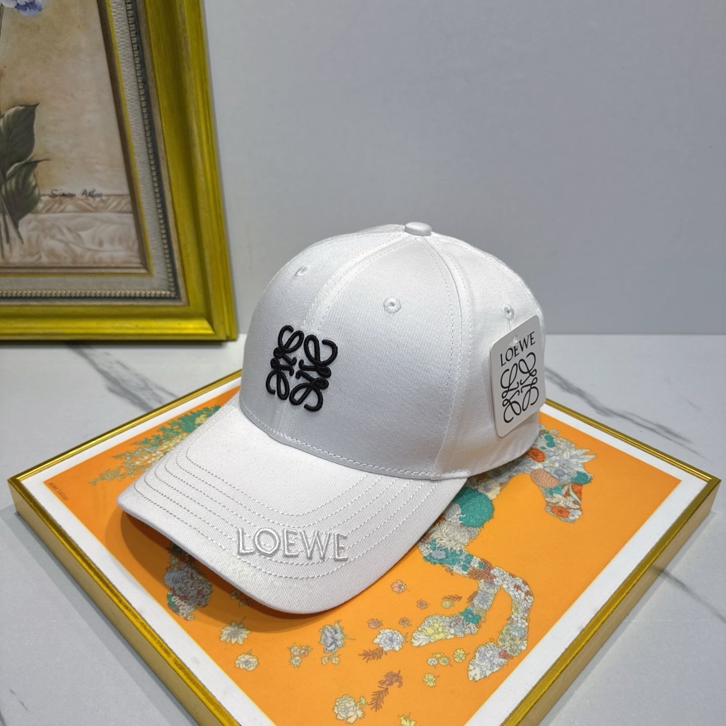 Loewe Logo Cotton Hat 195902