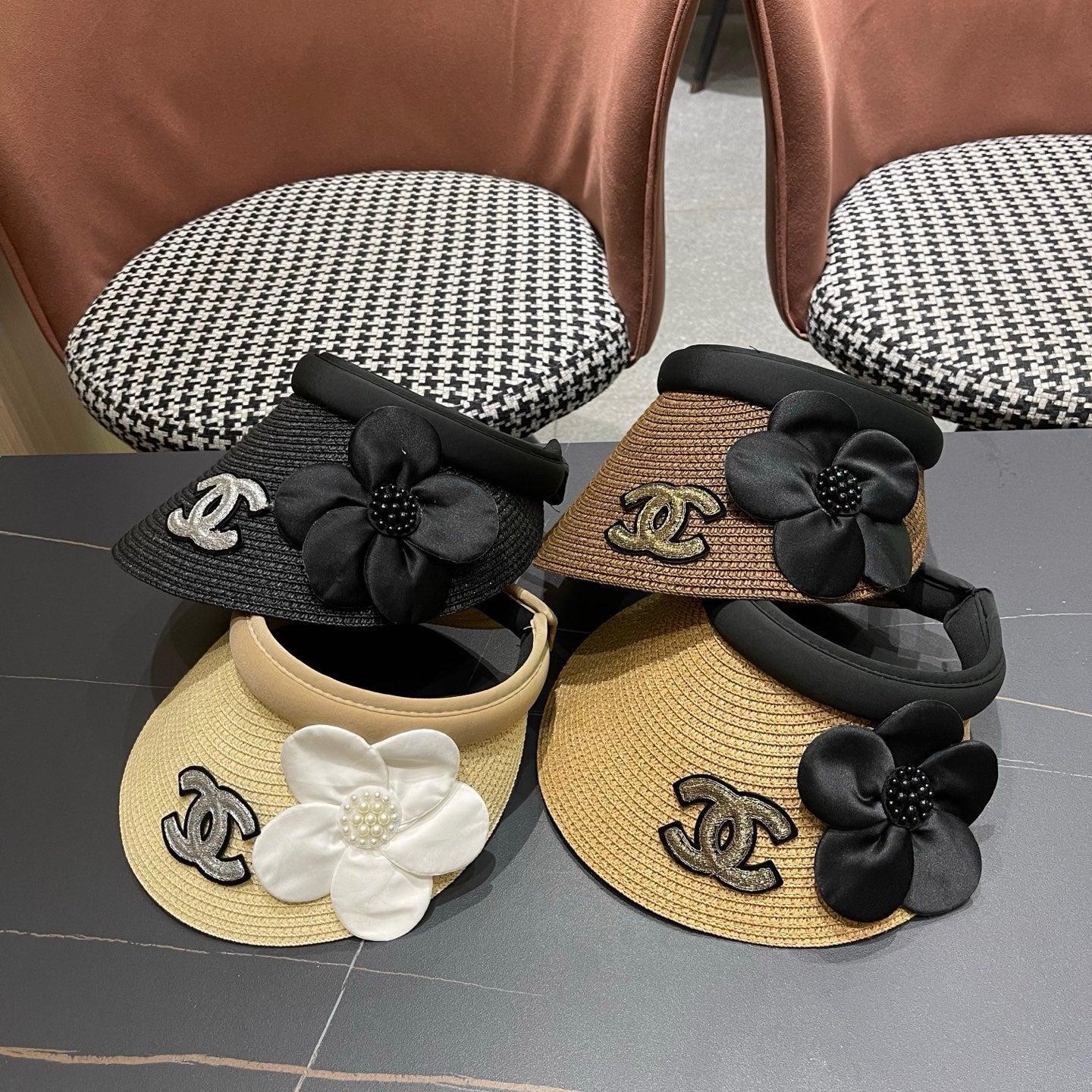 Chanel Straw Sun Hat 196007