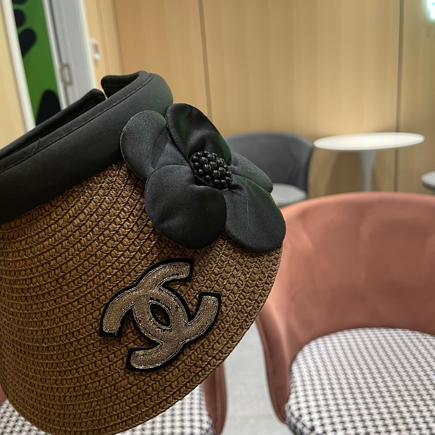Chanel Straw Sun Hat 196007