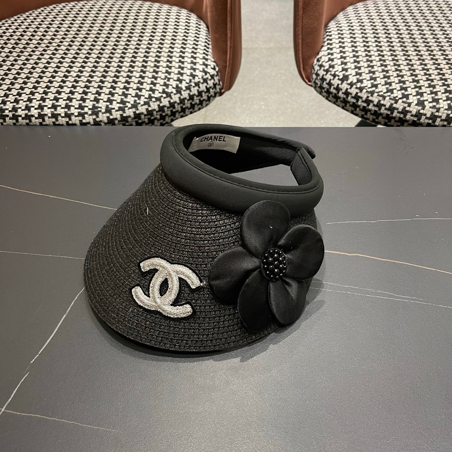 Chanel Straw Sun Hat 196007