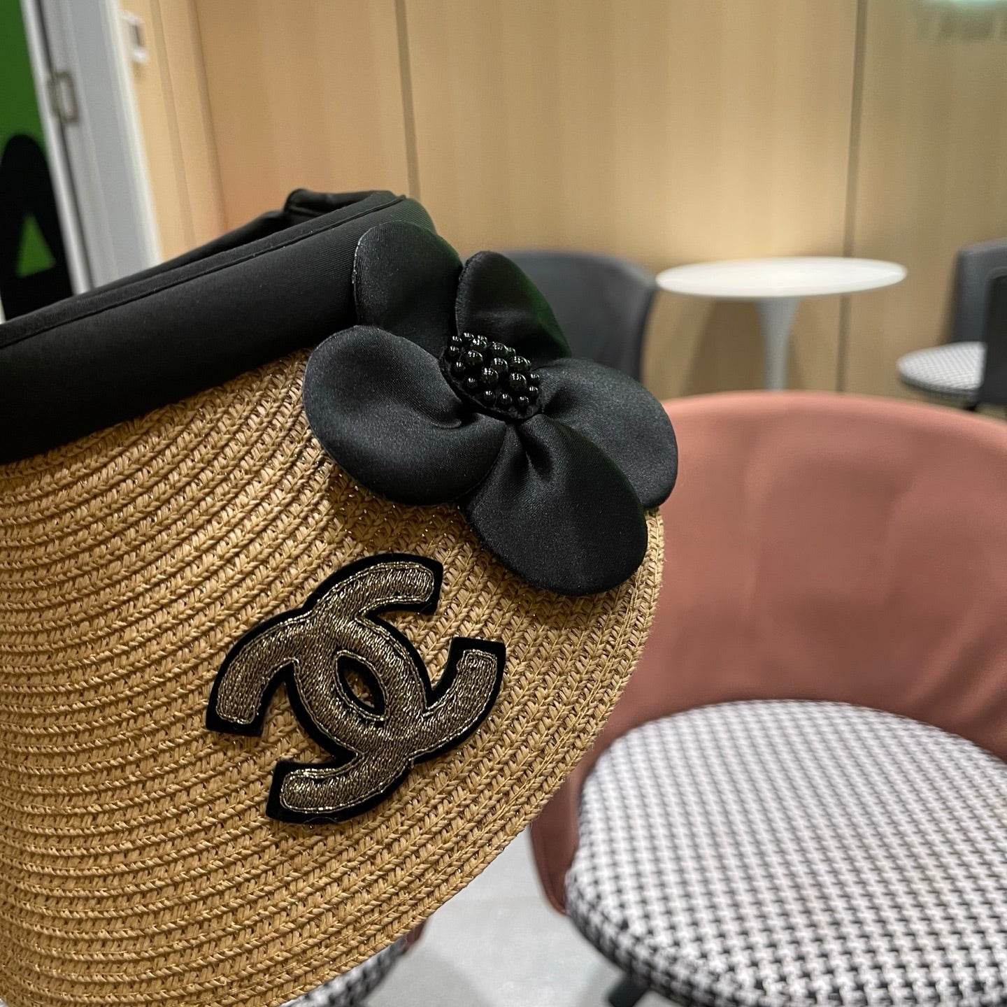 Chanel Straw Sun Hat 196007