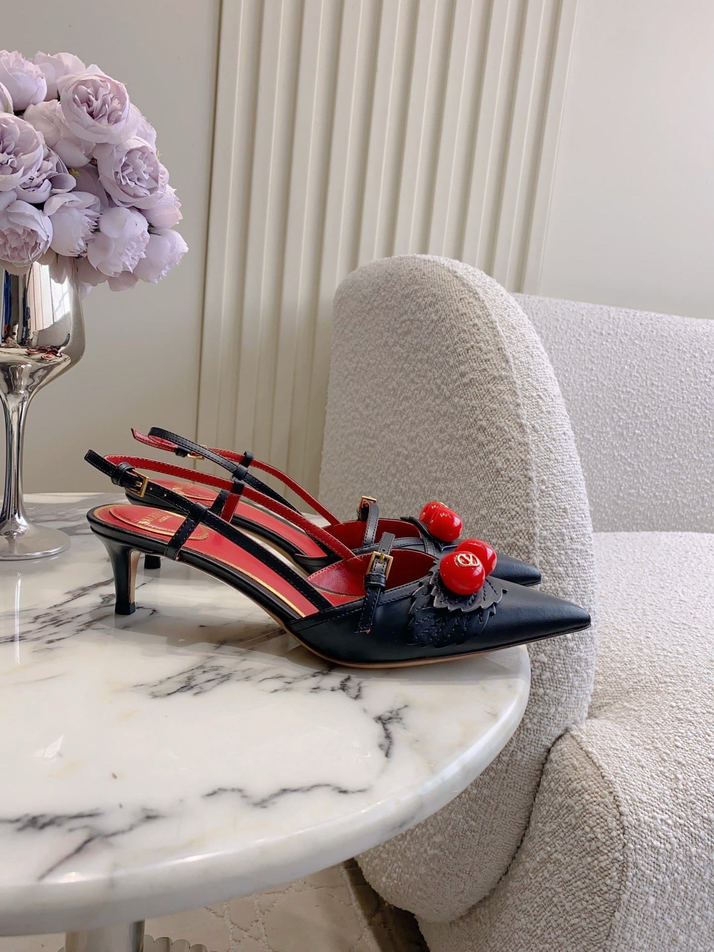 VT 26s Cherry Blossom Slingback 40 Calfskin