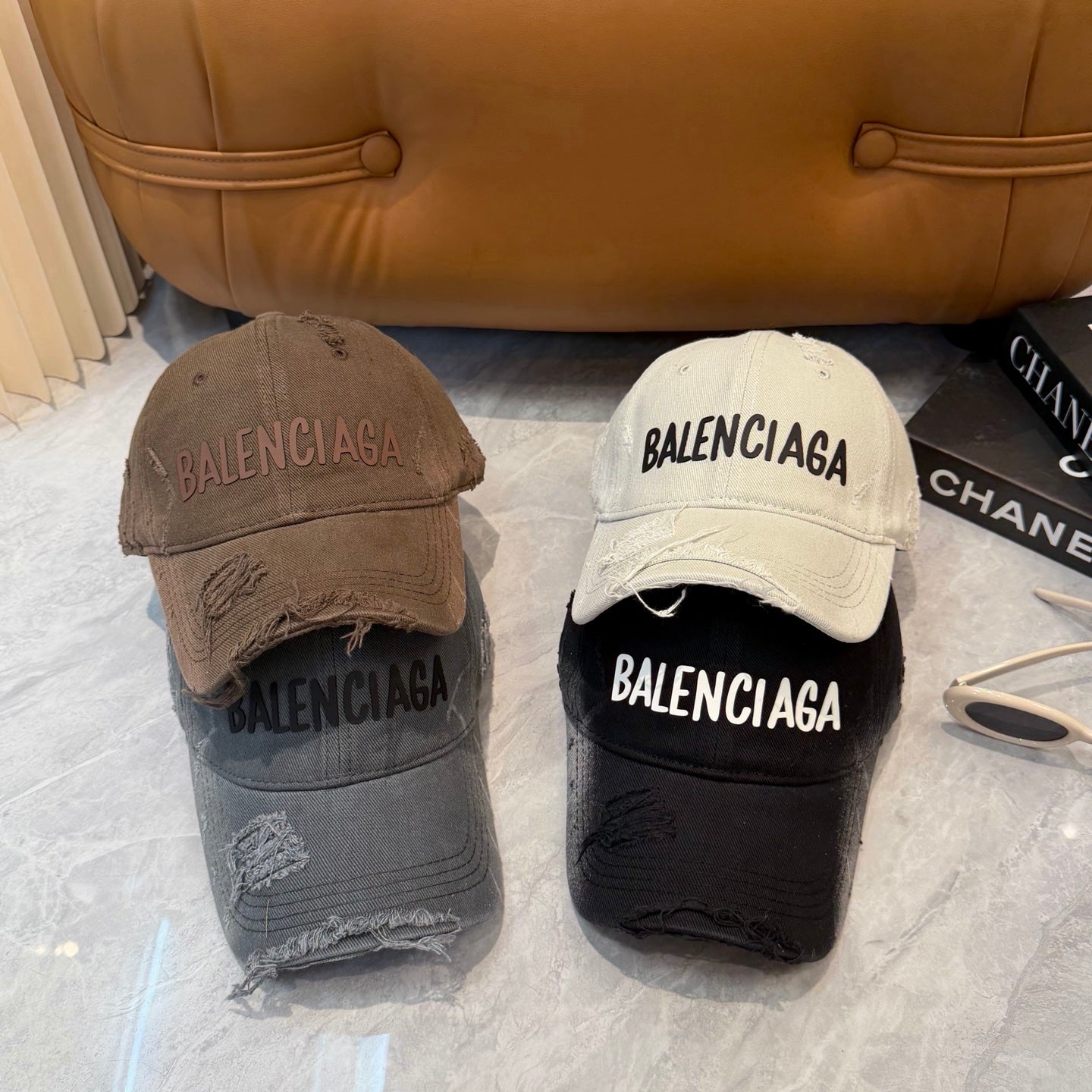 Balenciaga Washed And Distressed Baseball Cap 250025