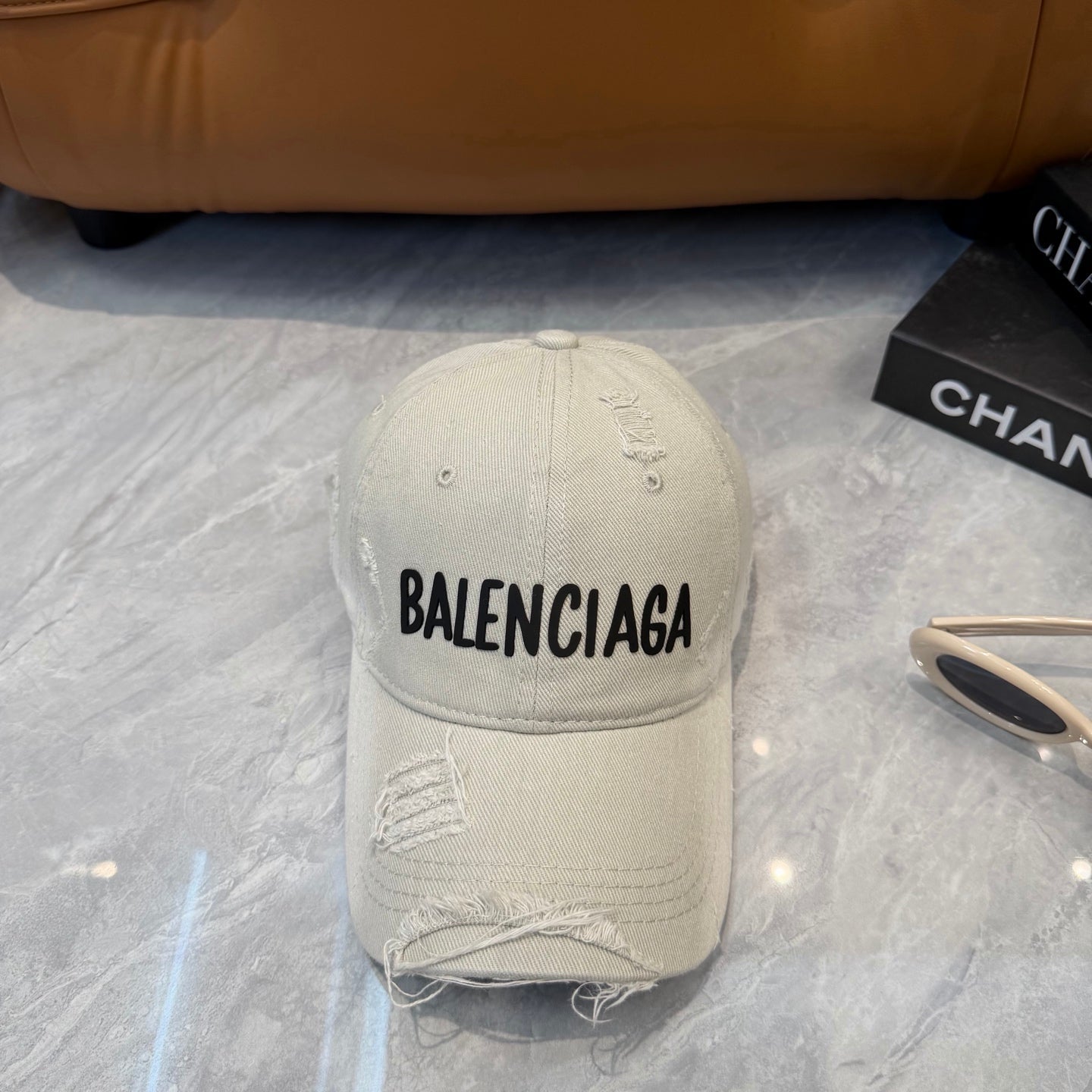 Balenciaga Washed And Distressed Baseball Cap 250025