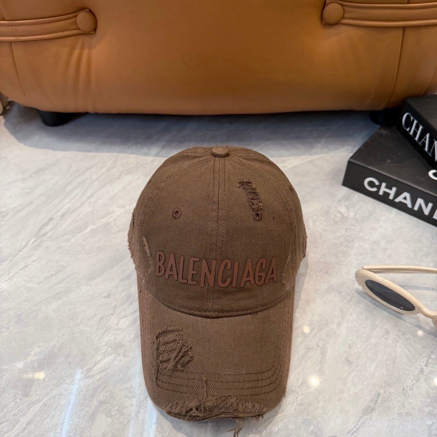 Balenciaga Washed And Distressed Baseball Cap 250025