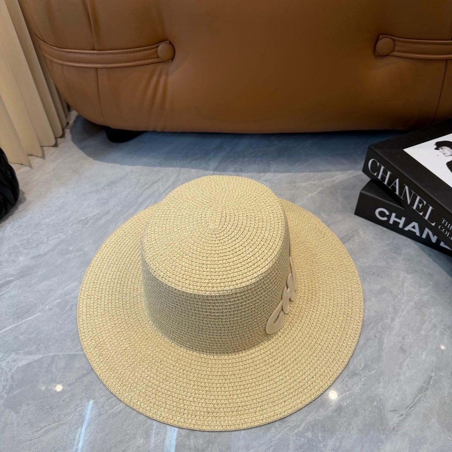 Chanel Logo Straw Hat 269010