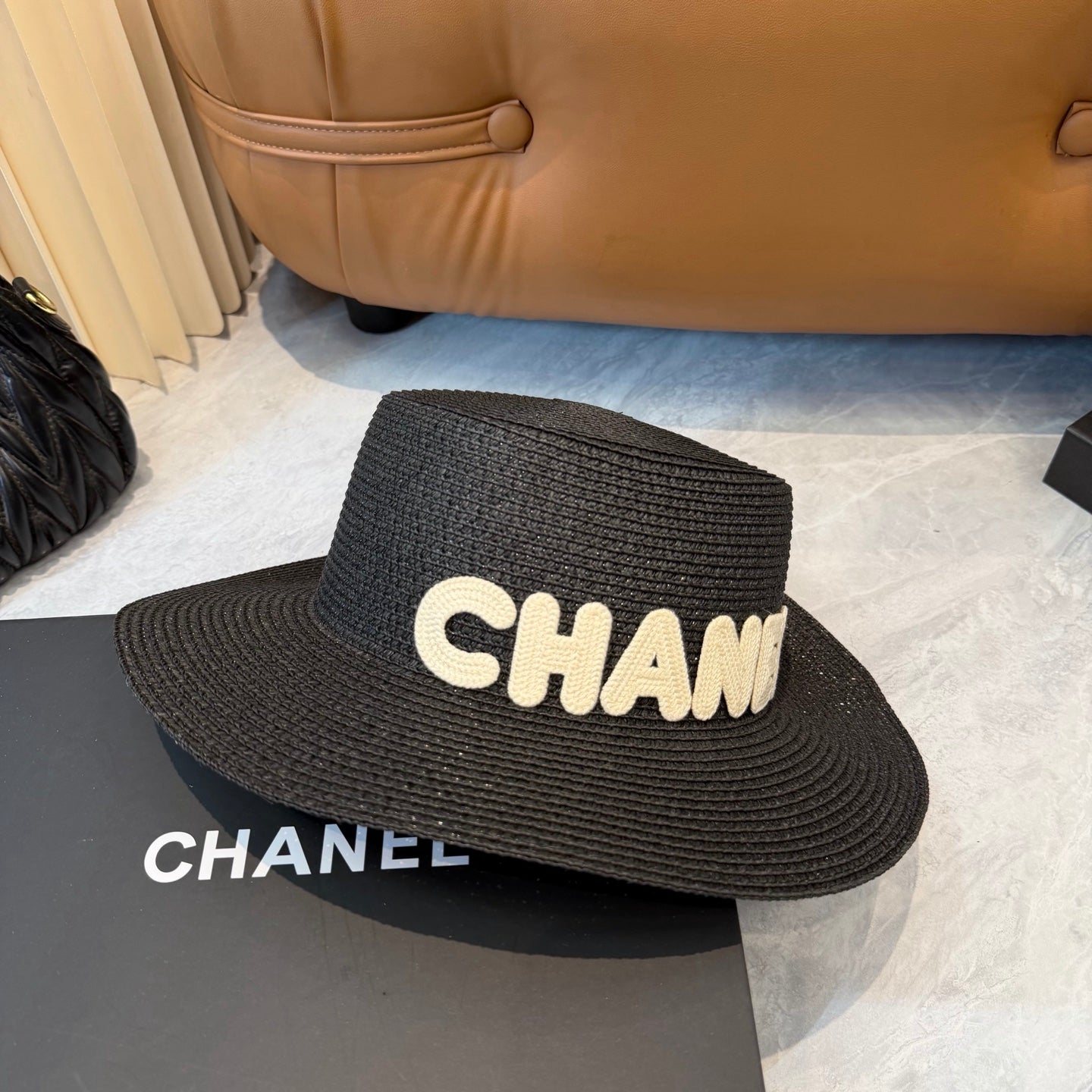 Chanel Logo Straw Hat 269010