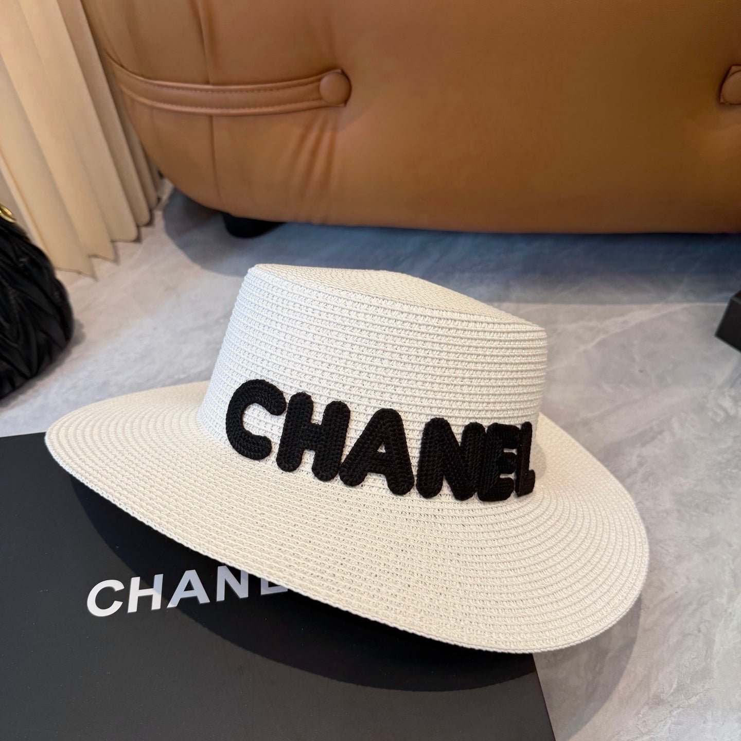 Chanel Logo Straw Hat 269010