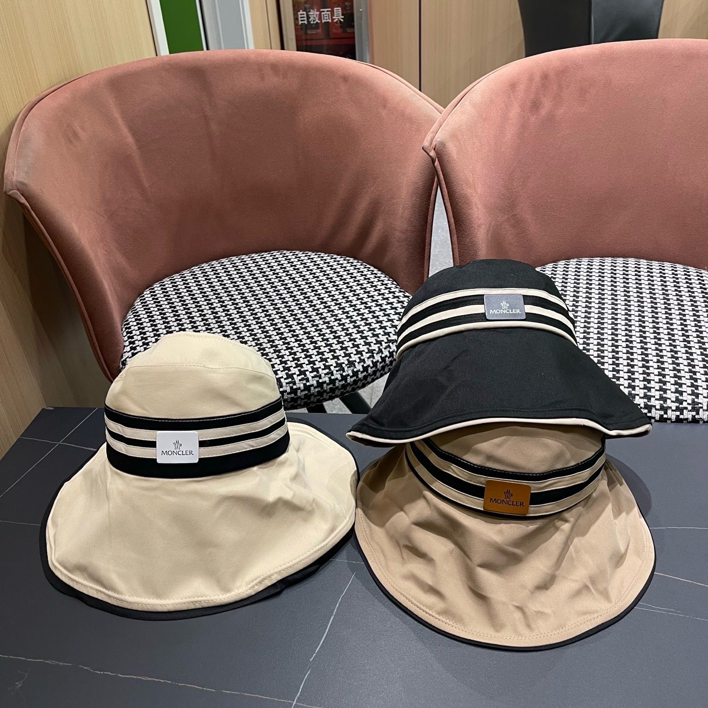 Moncler Logo Canvas Summer Hat 213482