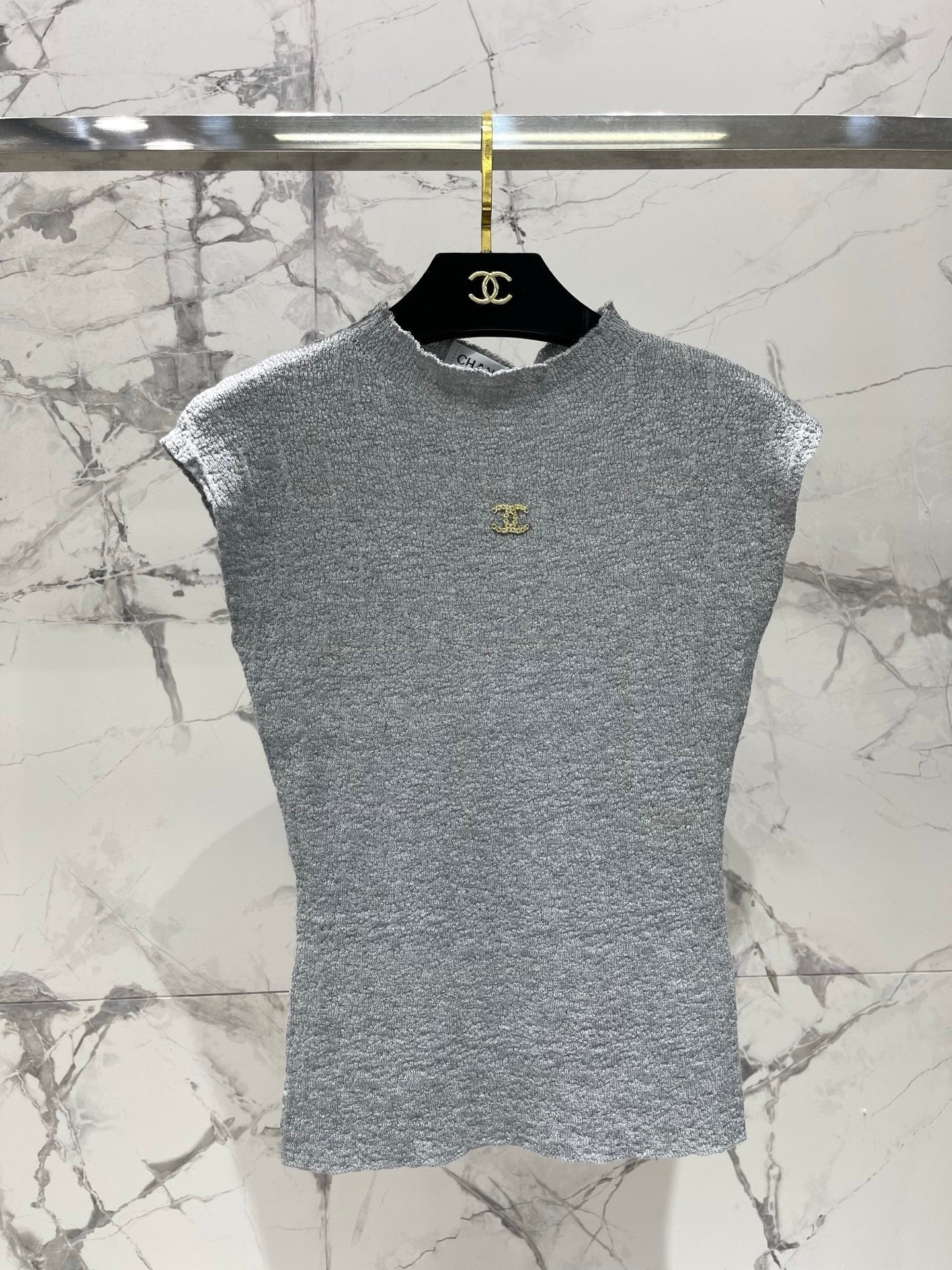 Chanel 2026 Knitted Short-sleeve Top 210742