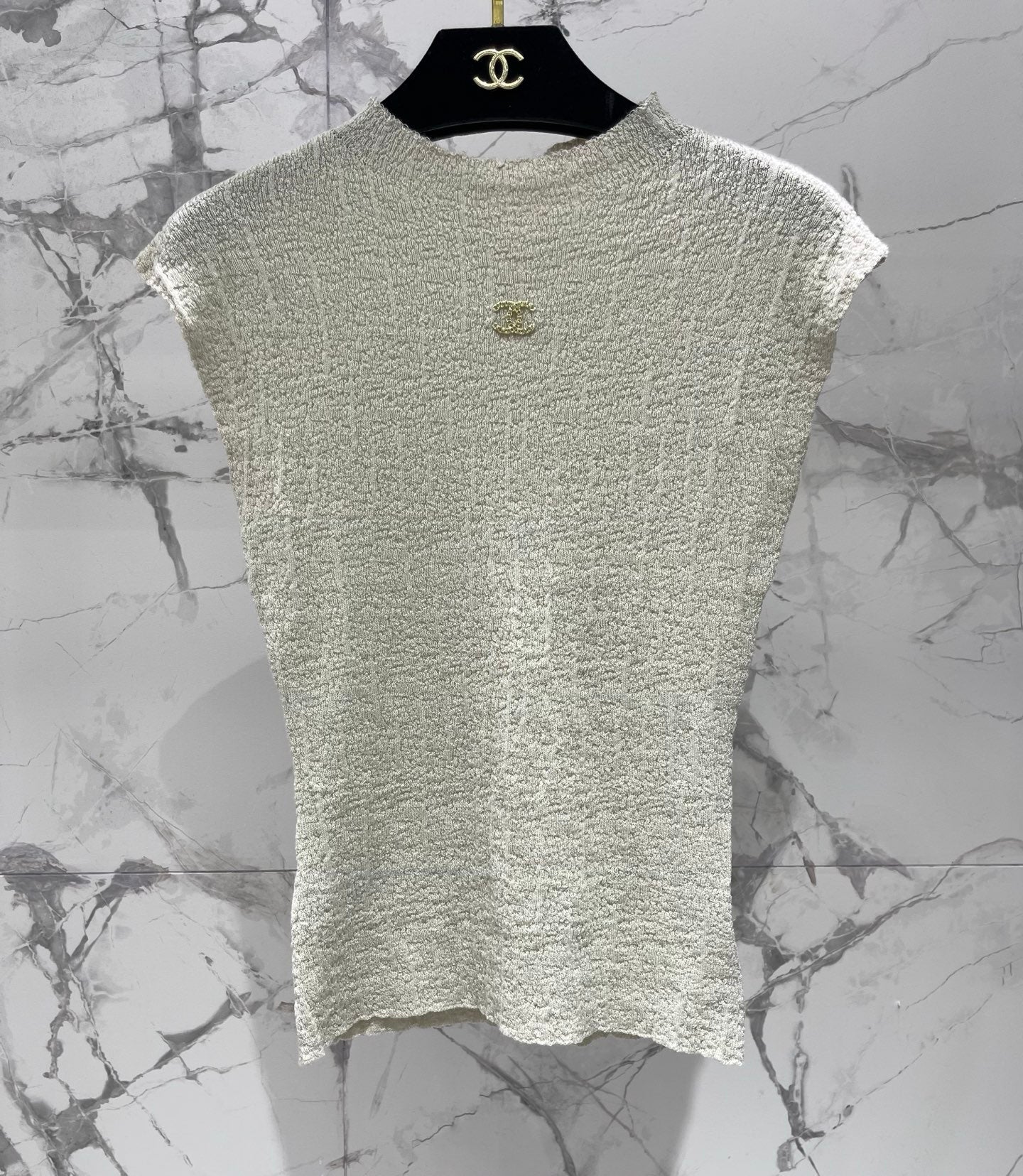 Chanel 2026 Knitted Short-sleeve Top 210742
