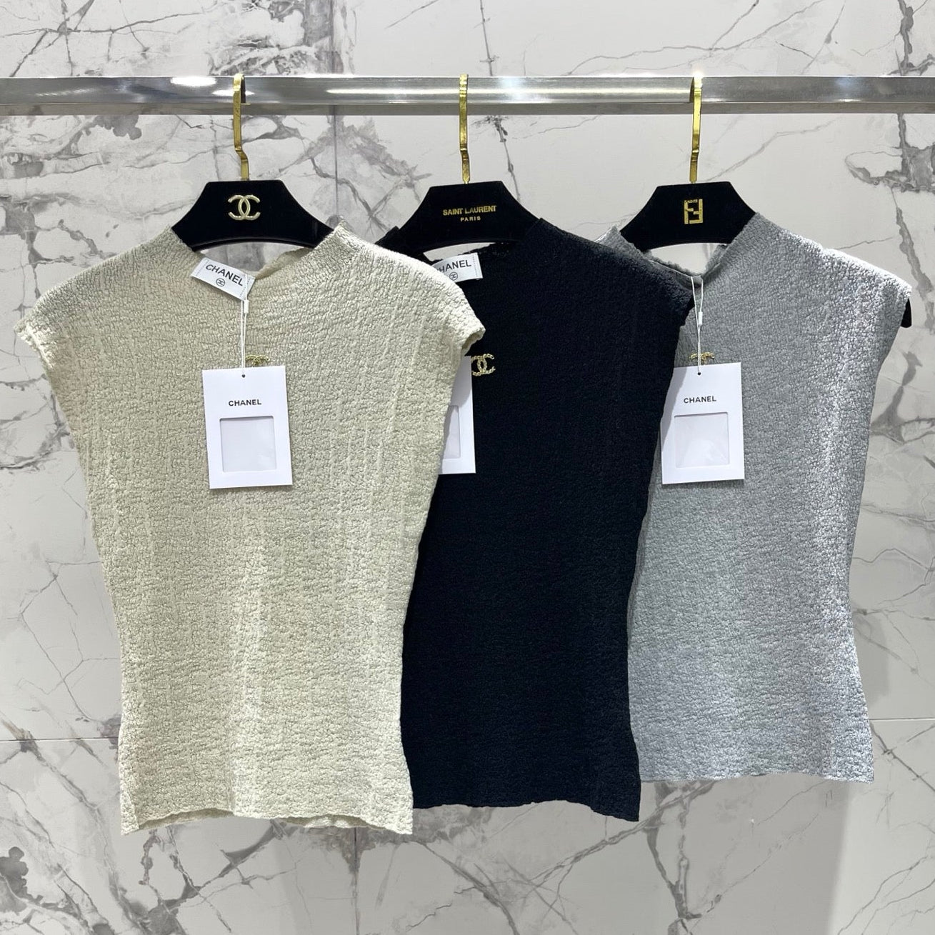 Chanel 2026 Knitted Short-sleeve Top 210742