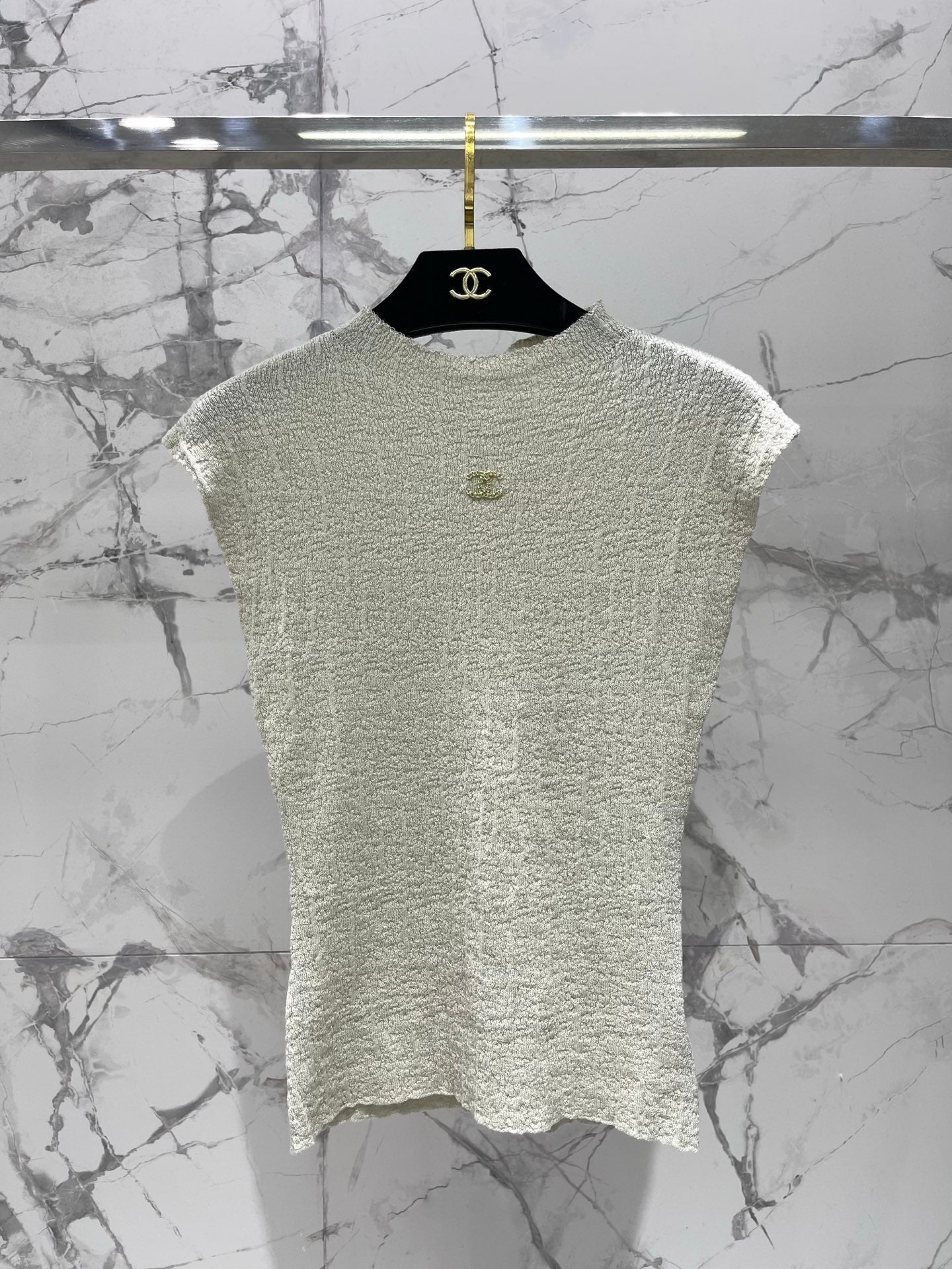 Chanel 2026 Knitted Short-sleeve Top 210742