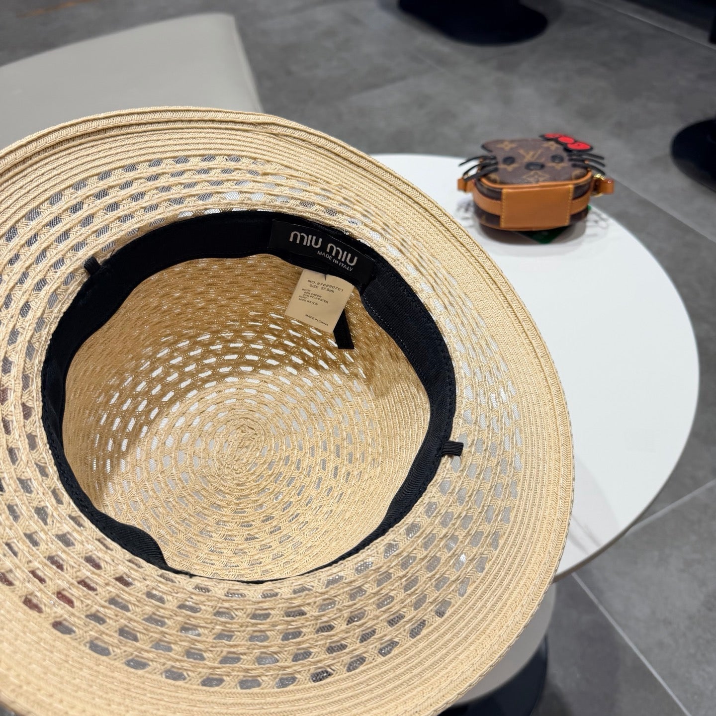 Miumiu Elegant Straw Hat 219118