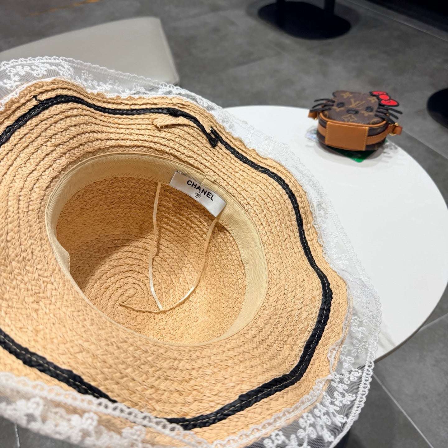 Chanel Sun Hat Raffia 219142