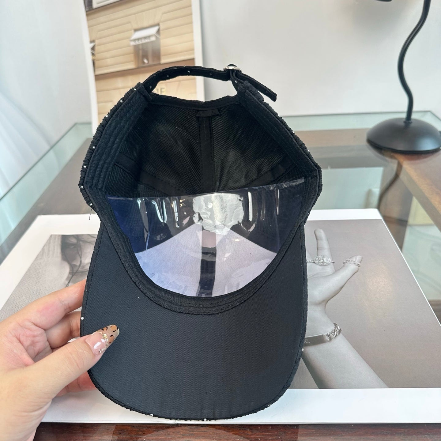 Chanel Rhinestone Baseball Cap 229112