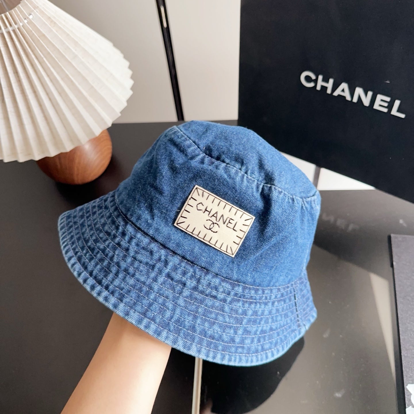 Chanel Denim Vintage Bucket Hat 229055