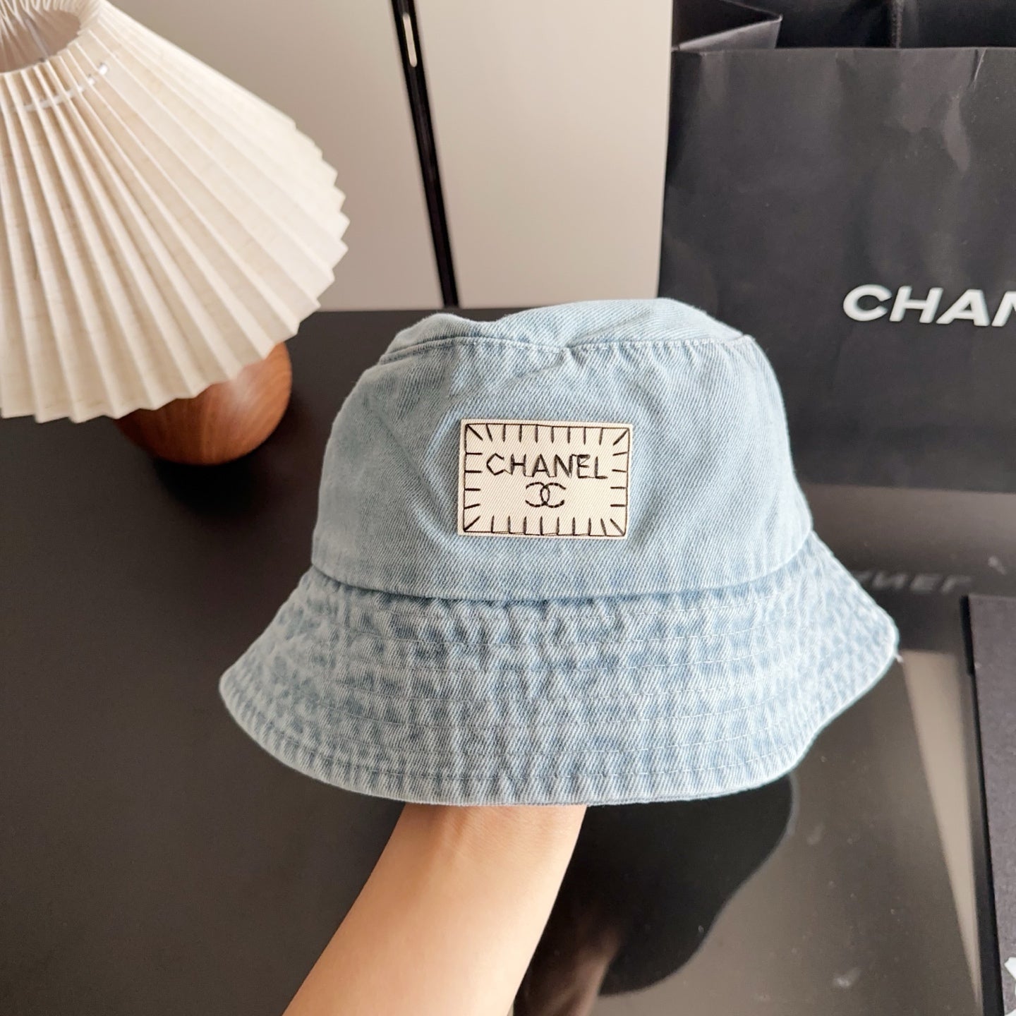 Chanel Denim Vintage Bucket Hat 229055