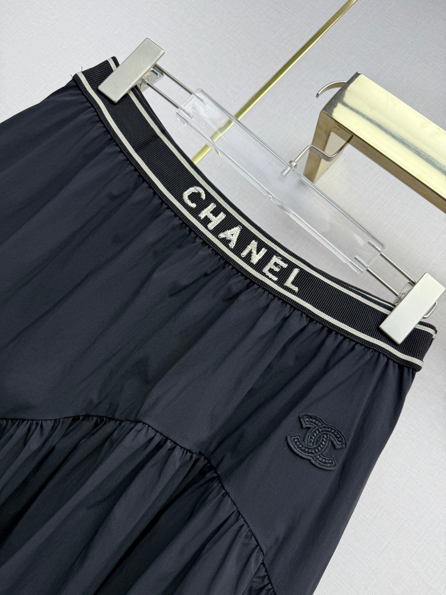 Chanel 2026 Elastic Waistband With Brand Midi Skirt Cotton 367700