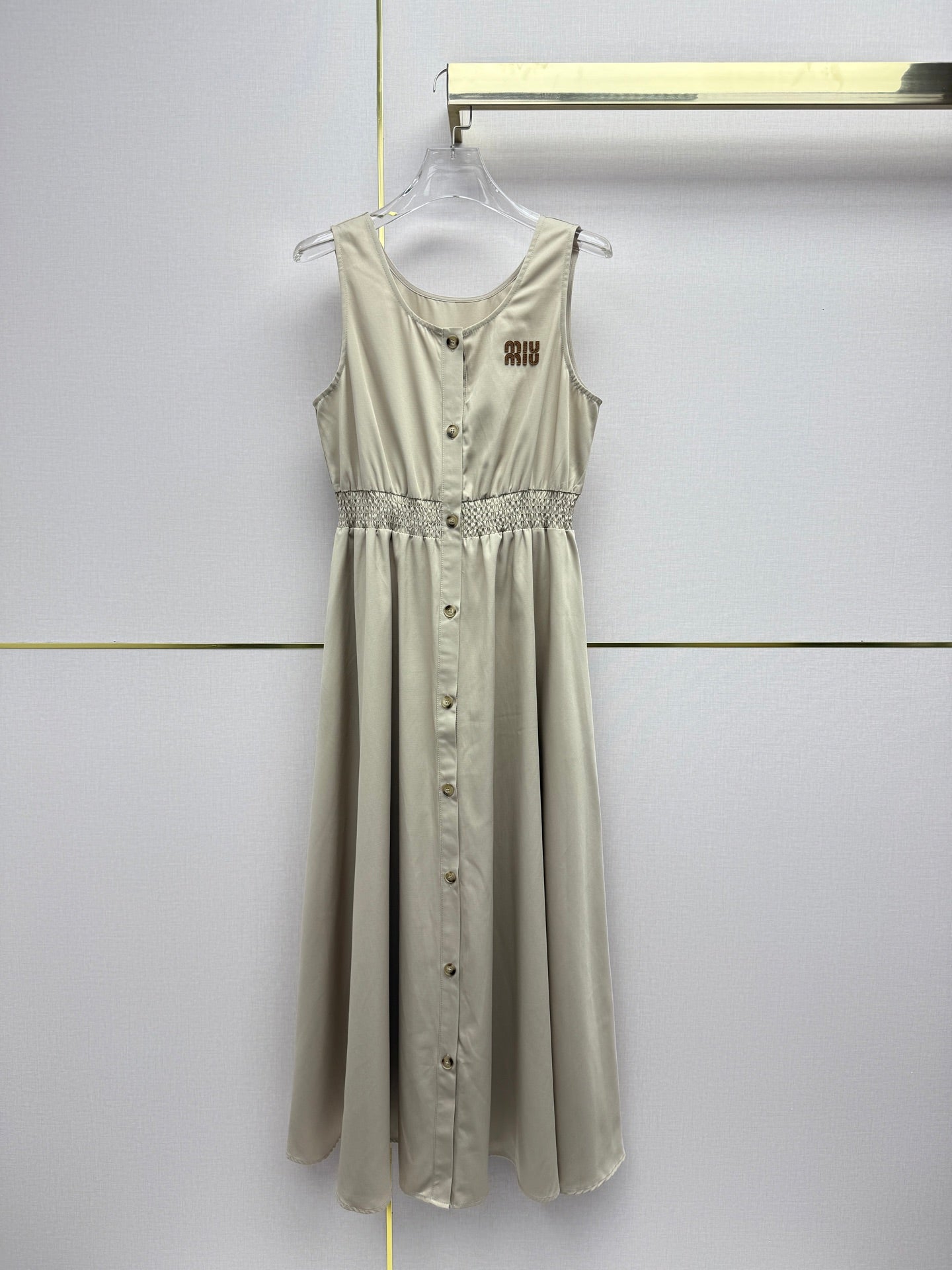 Miumiu 2026 Sleeveless Dress Cotton 396773
