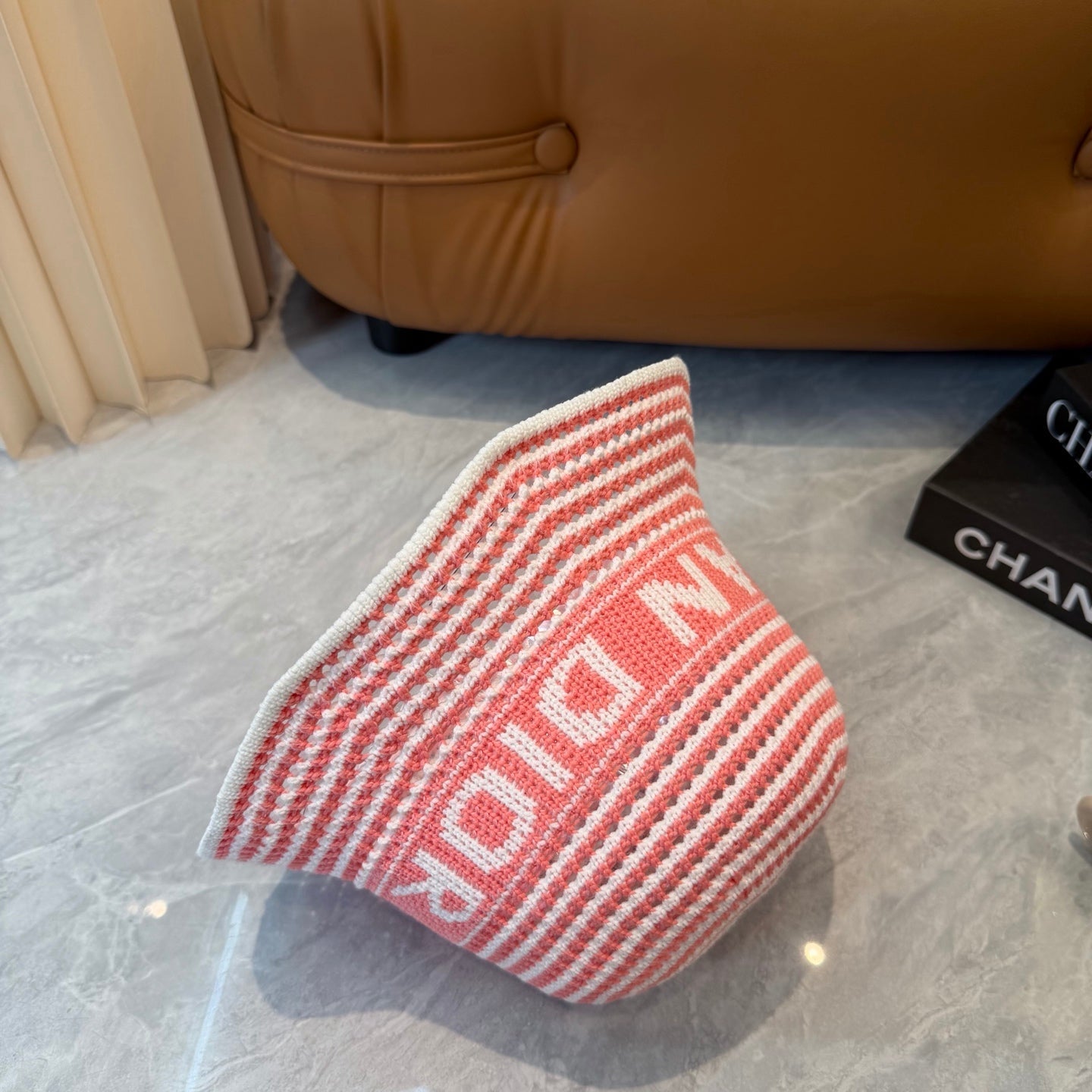 Dior Striped Bucket Hat Wool 280840