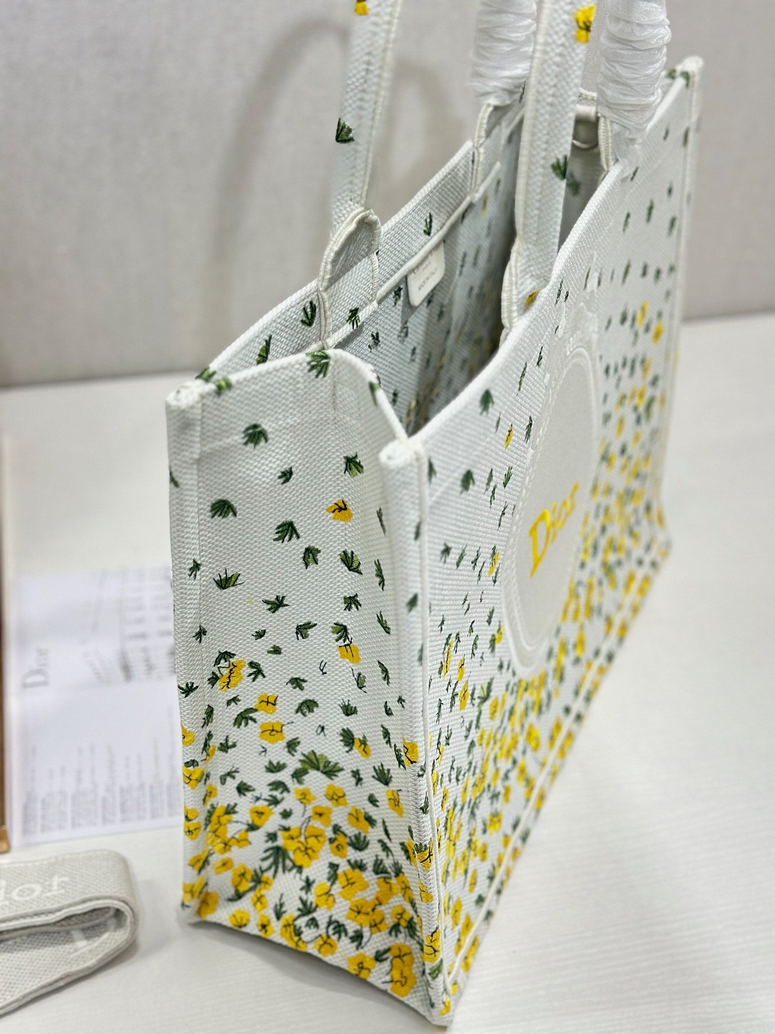 Dior 2026 Book Tote Bag With Buttercup Dior Embroidery Canvas