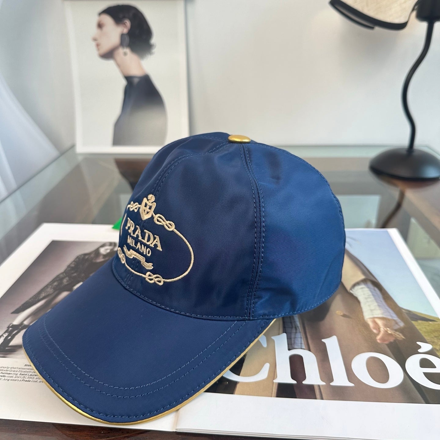 Prada Classic Logo Baseball Cap Cotton 262251