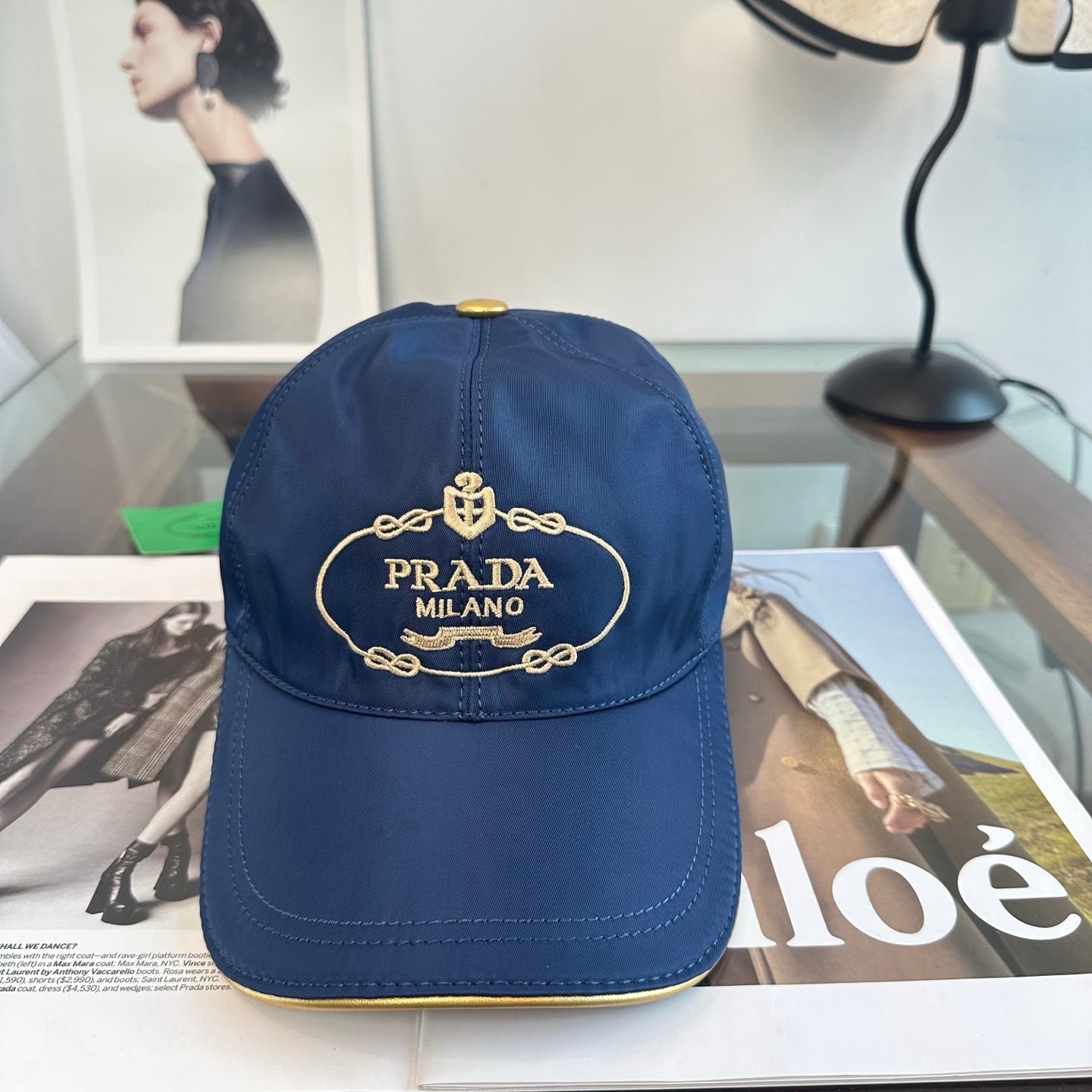 Prada Classic Logo Baseball Cap Cotton 262251