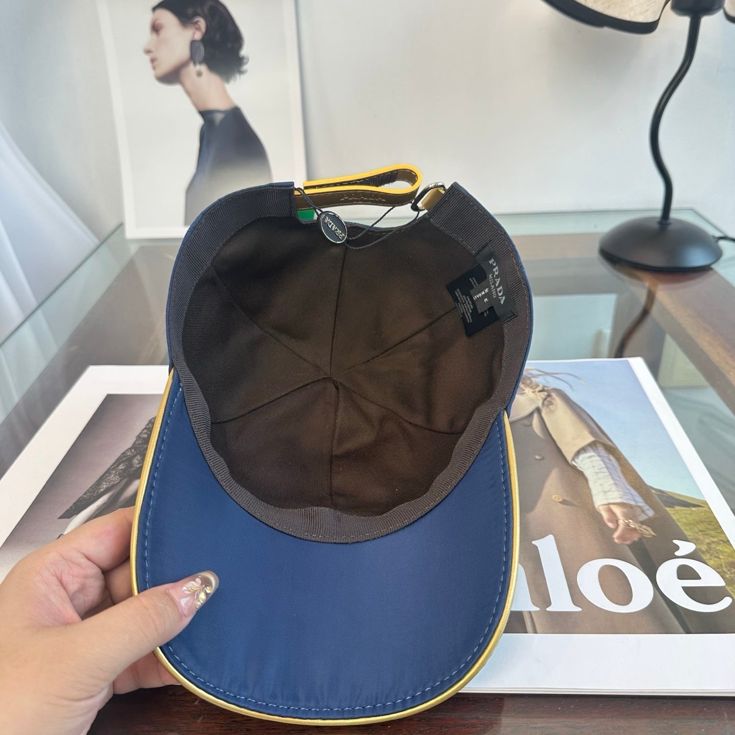 Prada Classic Logo Baseball Cap Cotton 262251