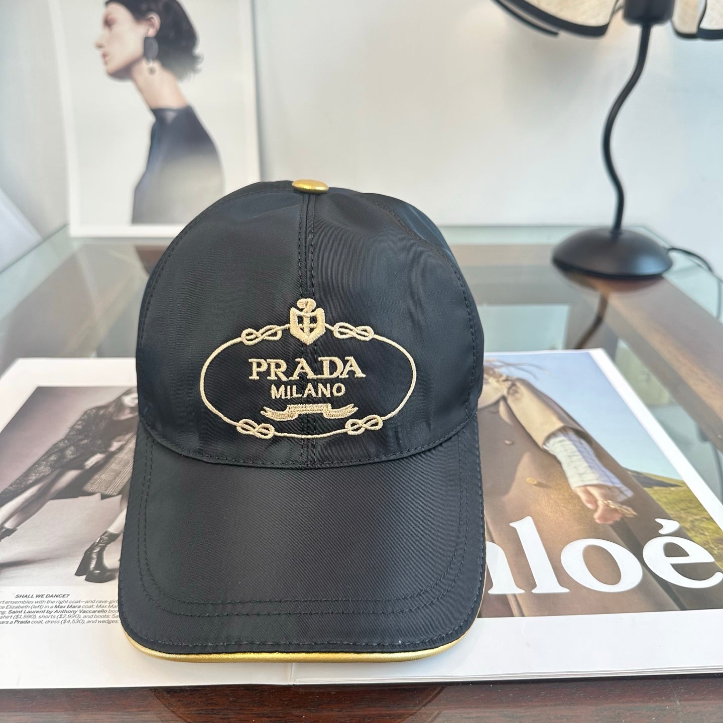 Prada Classic Logo Baseball Cap Cotton 262251