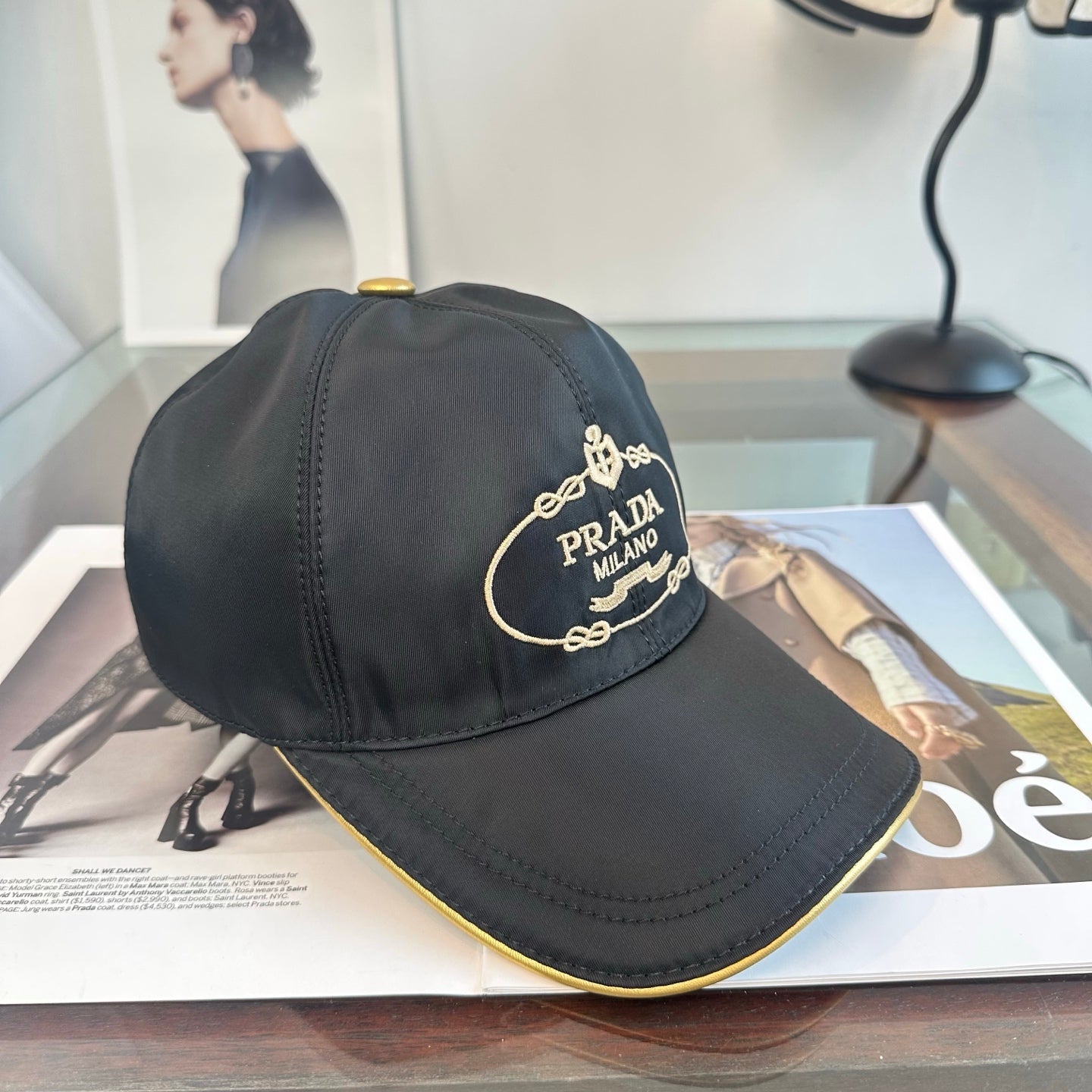 Prada Classic Logo Baseball Cap Cotton 262251